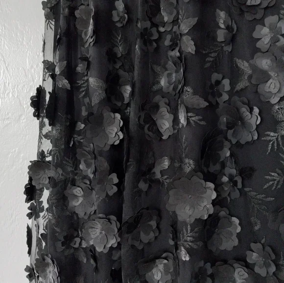 Anthropologie Black Floral Skirt - Picture 8 of 15